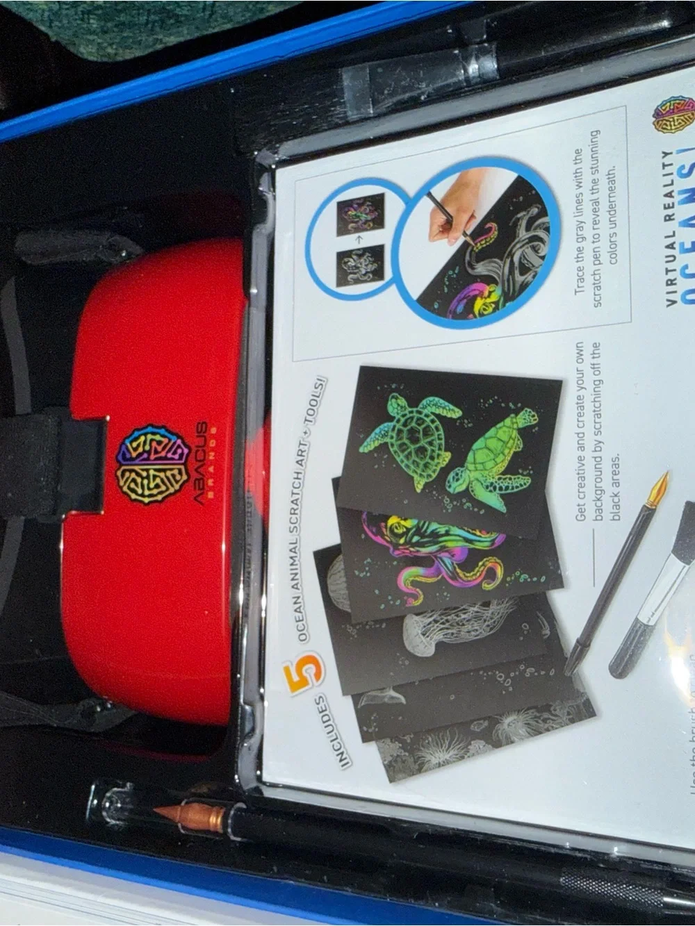 Stem Virtual Reality Oceans! Interactive VR Kit with Red Goggles